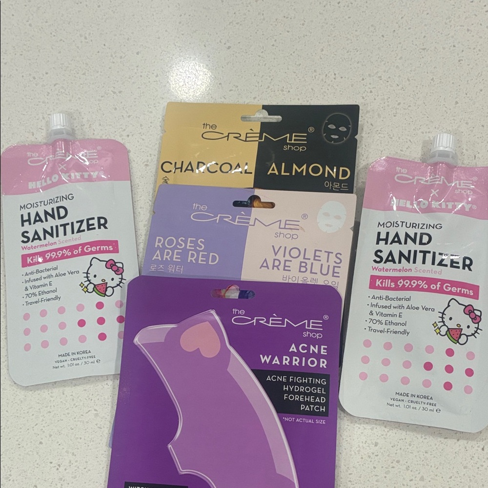 The Crème Shop Skincare and Sanitizer